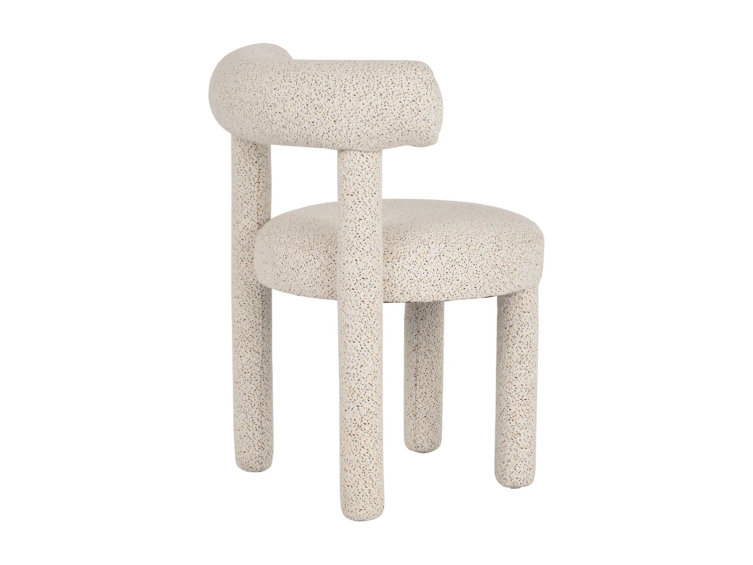 Chaise 62x80x58 cm Crème Clair Leith LET77M