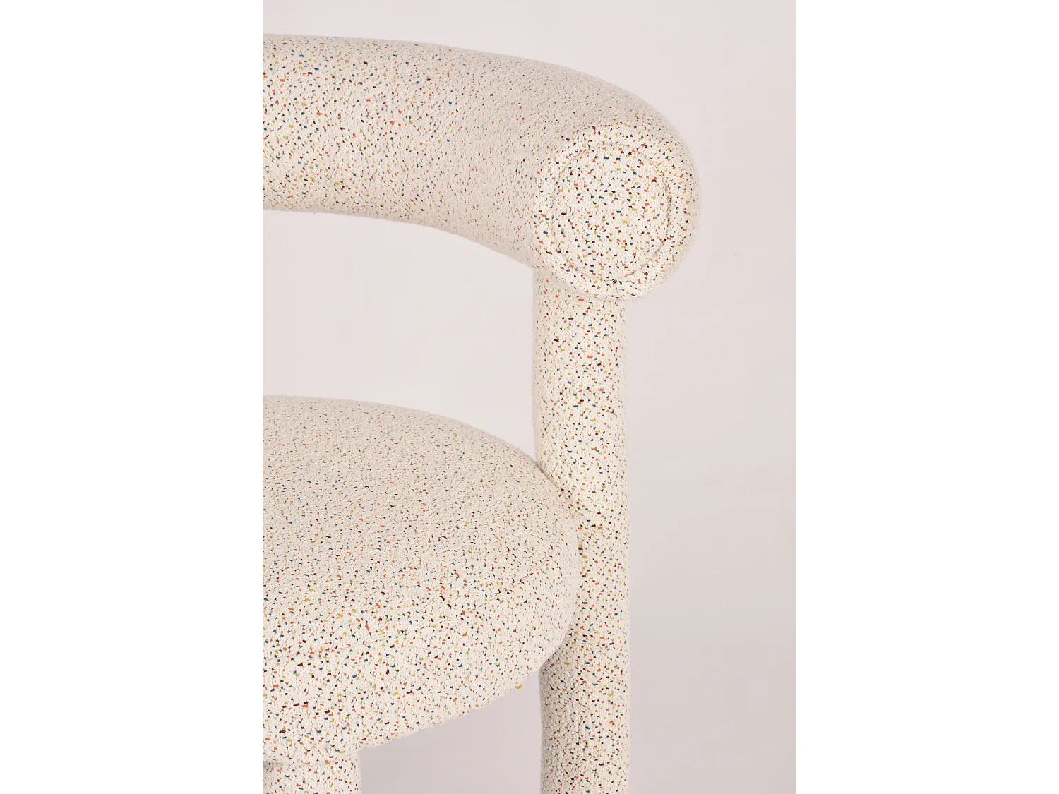 Chaise 62x80x58 cm Crème Clair Leith LET77M