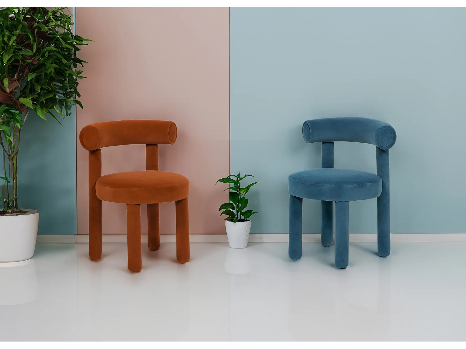 Silla 62x80x58 cm marrón Leith LET77S