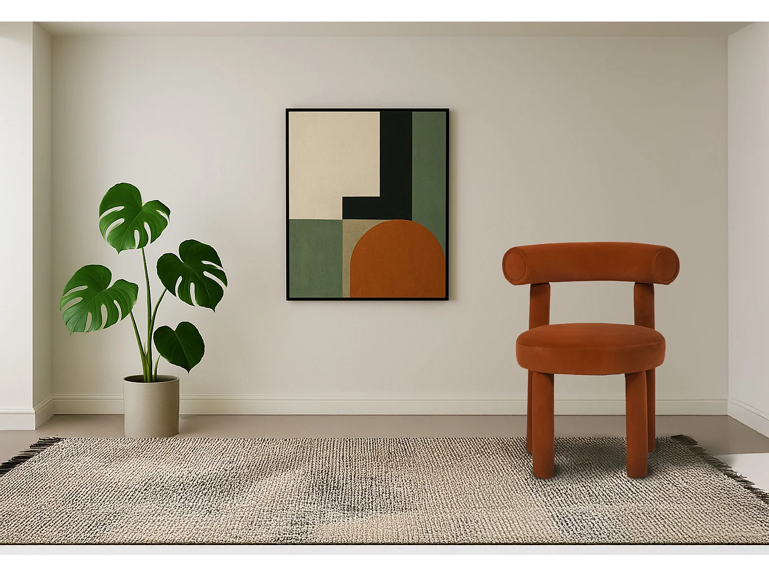 Silla 62x80x58 cm marrón Leith LET77S