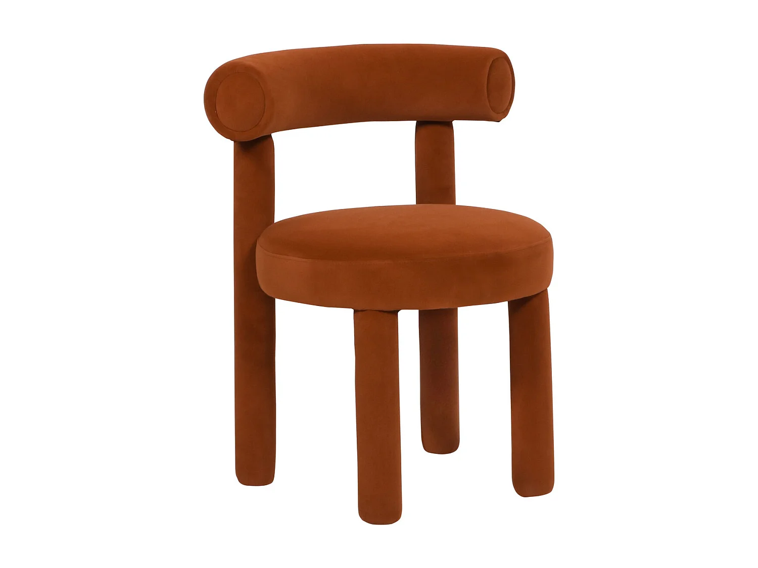 Chaise 62x80x58 cm marron Leith LET77S