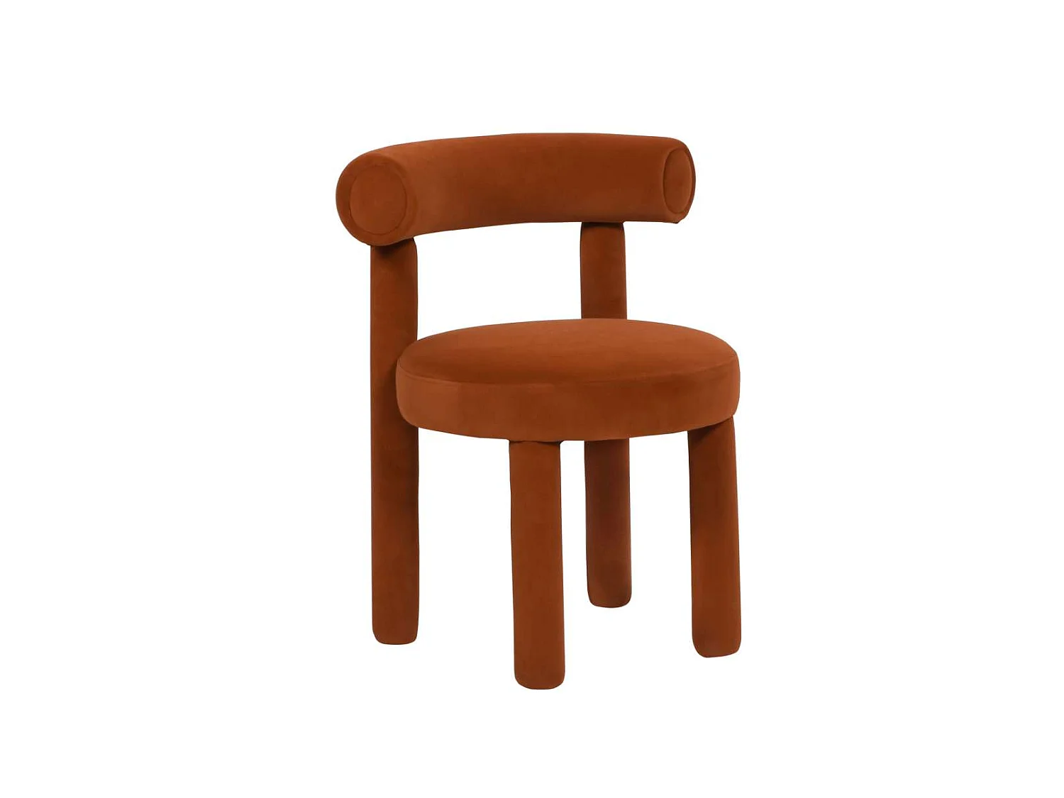 Chaise 62x80x58 cm marron Leith LET77S