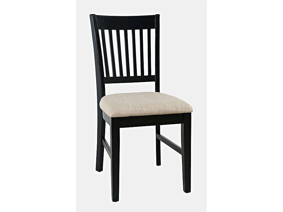Stol, Avola, 44,5x40,5x48,5 cm, Sort og Creme