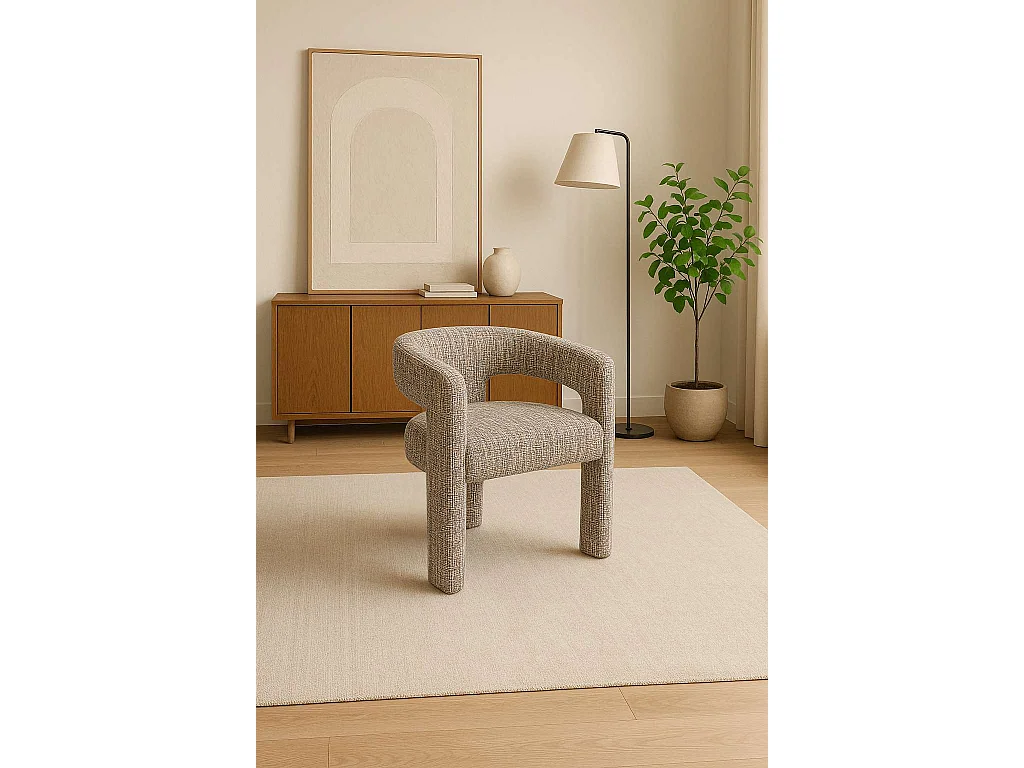 Chaise 62x75x58 cm multicolore Leith LET71MB