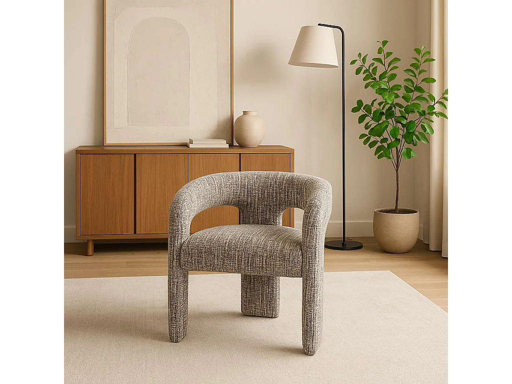 Chaise 62x75x58 cm multicolore Leith LET71MB