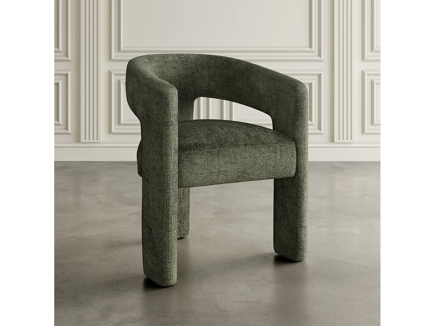 Chaise 62x75x58 cm olive Leith LET71O