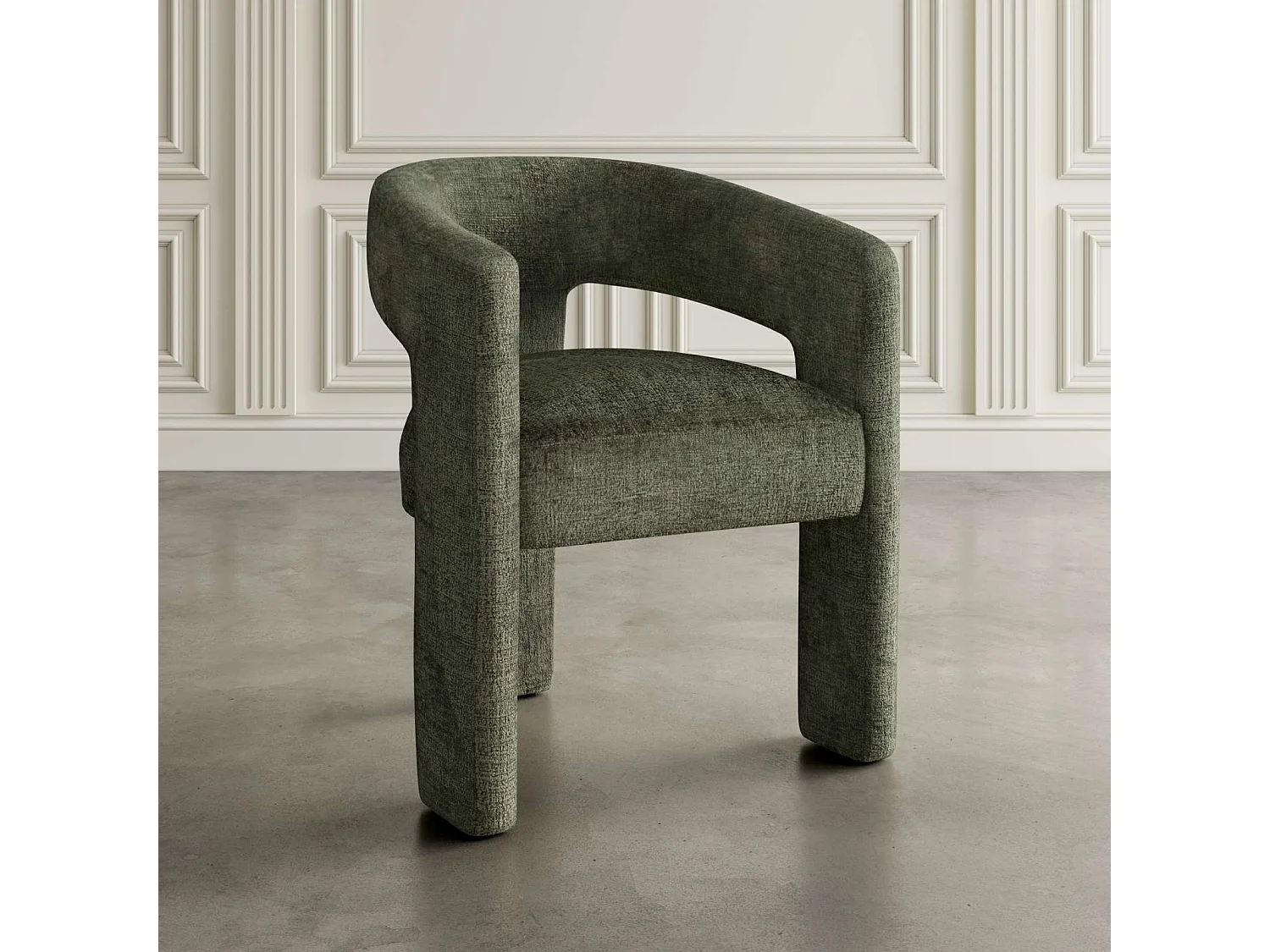 Chaise 62x75x58 cm olive Leith LET71O