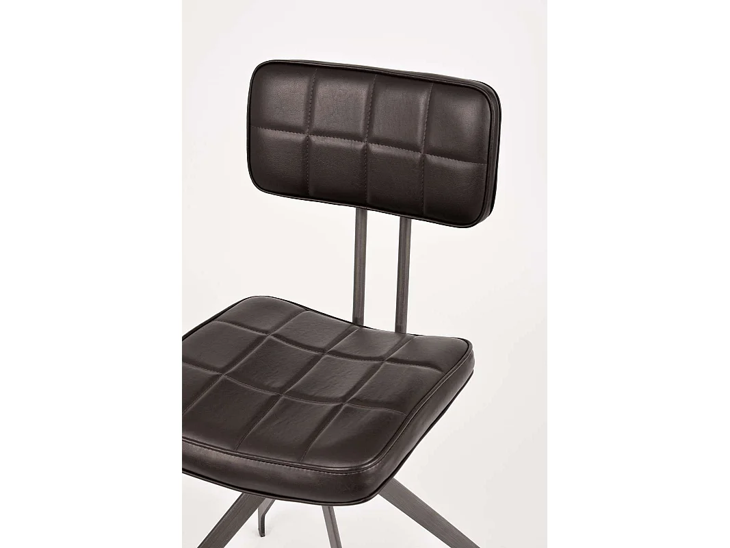 Chaise 50x89x56 cm brun foncé Ashton ASTD03