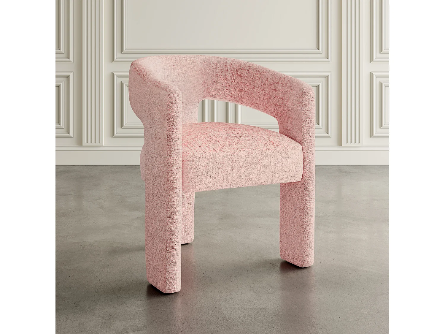 Chaise 62x75x58 cm rose Leith LET71P