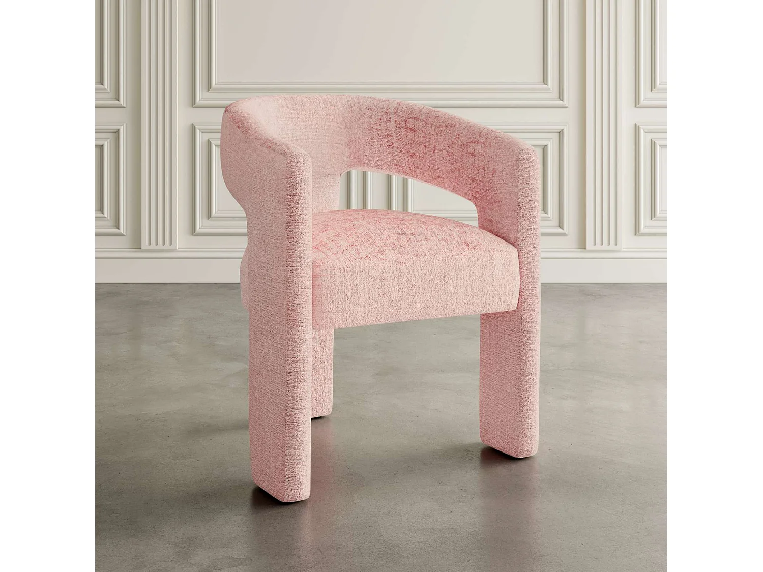 Chaise 62x75x58 cm rose Leith LET71P