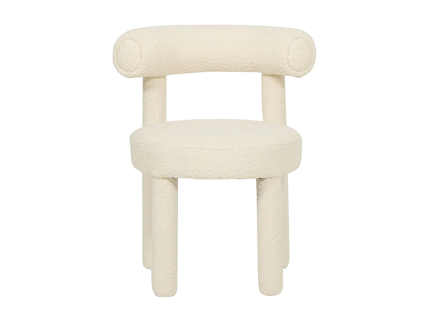 Silla 62x80x58 cm Crema Claro Leith LET77L