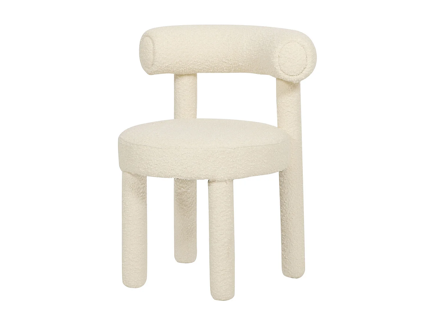 Silla 62x80x58 cm Crema Claro Leith LET77L