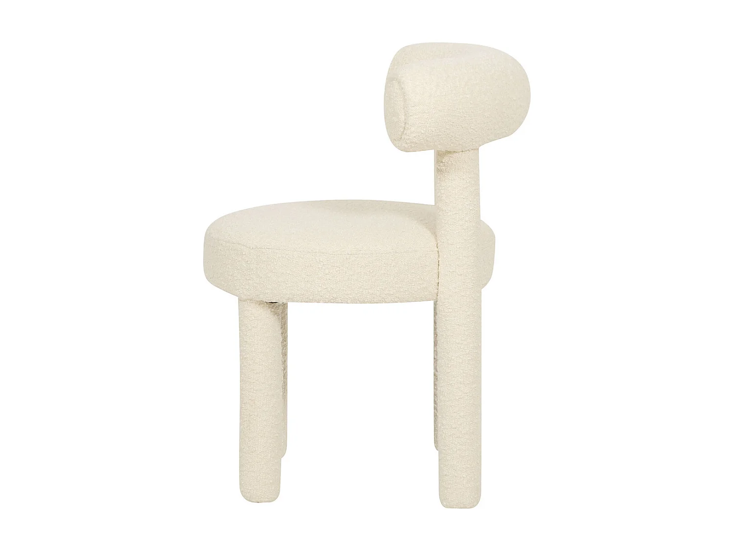 Silla 62x80x58 cm Crema Claro Leith LET77L