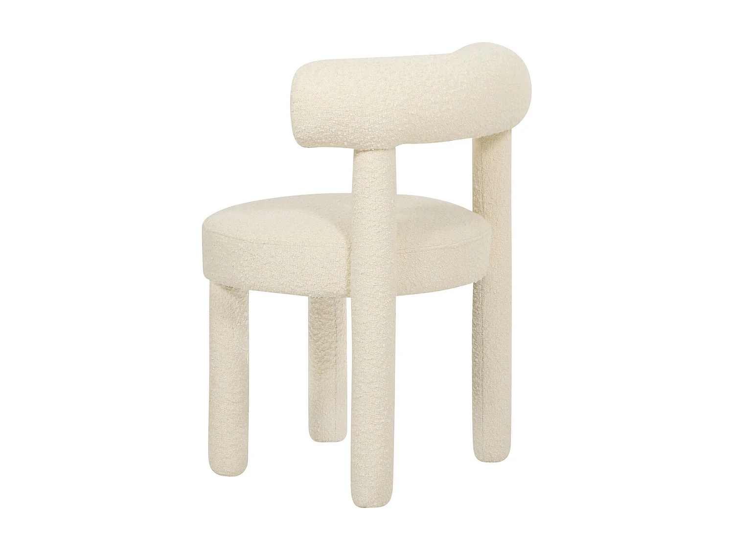 Chaise 62x80x58 cm Crème Clair Leith LET77L