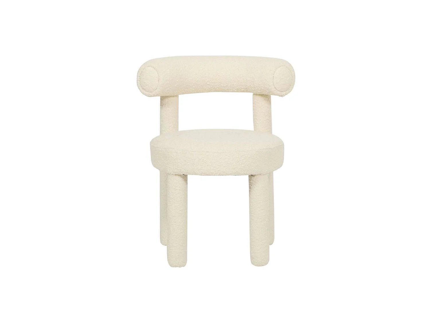 Chaise 62x80x58 cm Crème Clair Leith LET77L