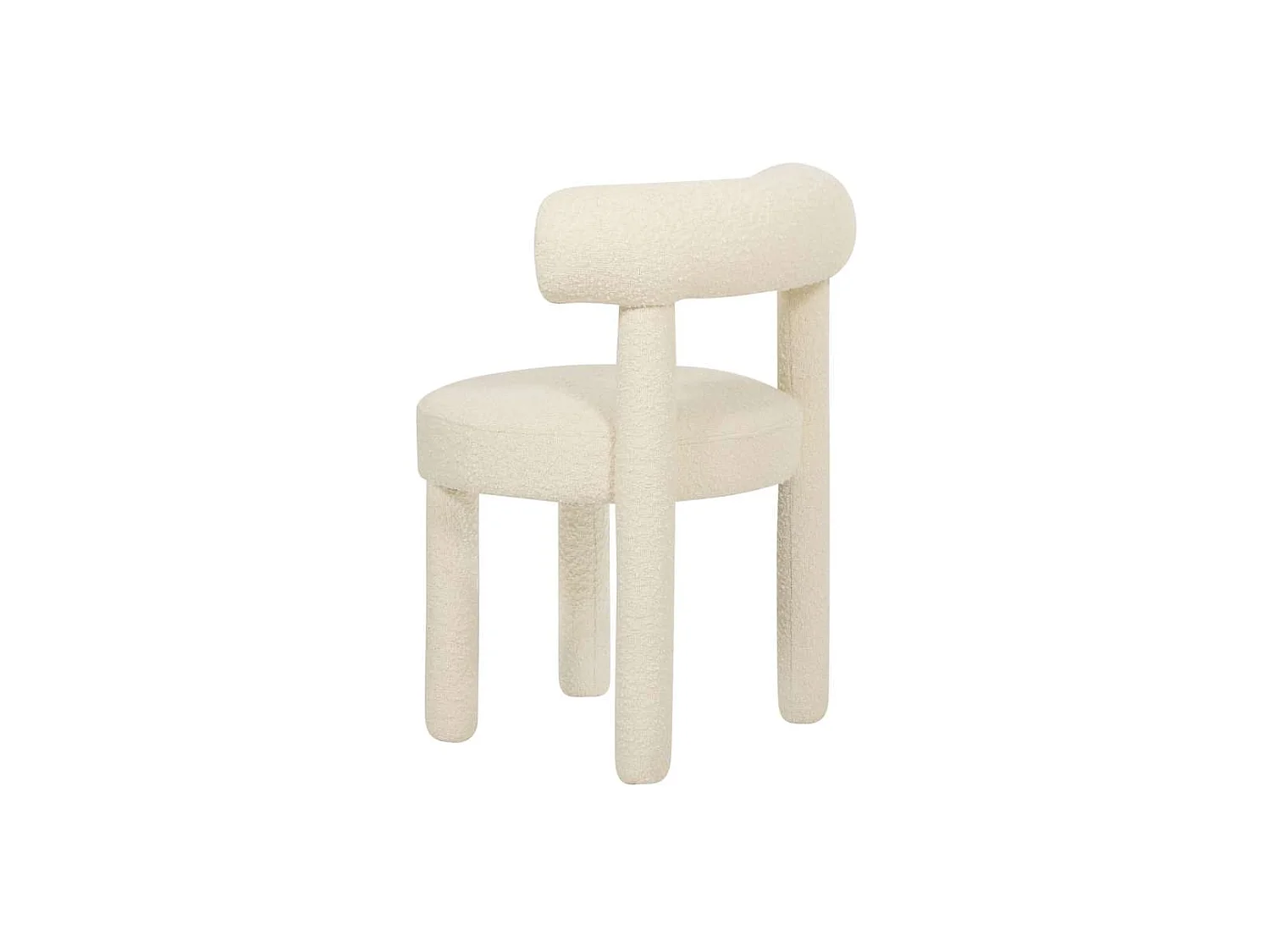 Chaise 62x80x58 cm Crème Clair Leith LET77L