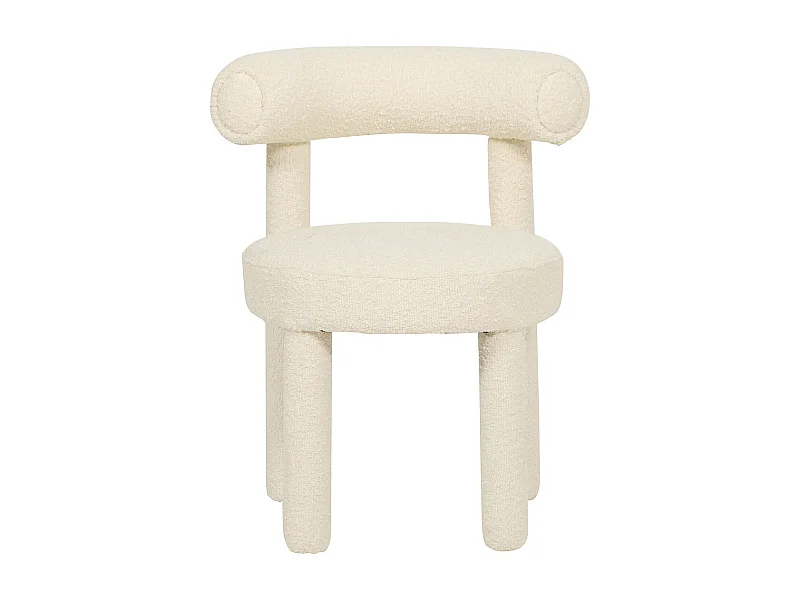 Chaise 62x80x58 cm Crème Clair Leith LET77L