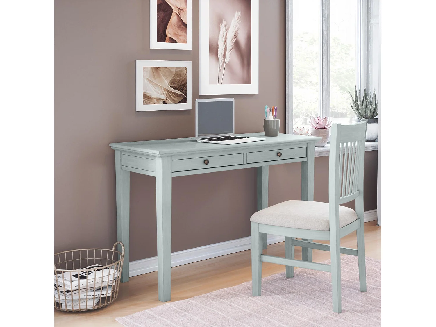 Chaise 46x94x53,5 cm Gris menthe Avola av375-370