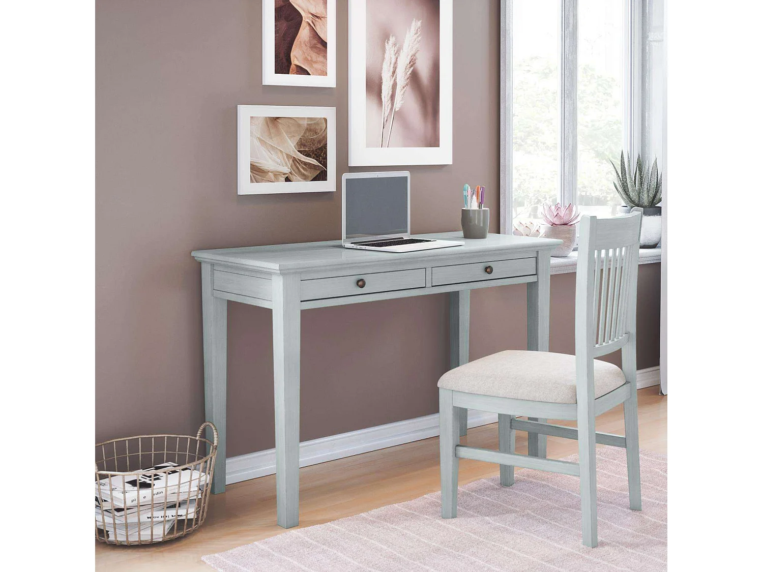 Chaise 46x94x53,5 cm Gris menthe Avola av375-370