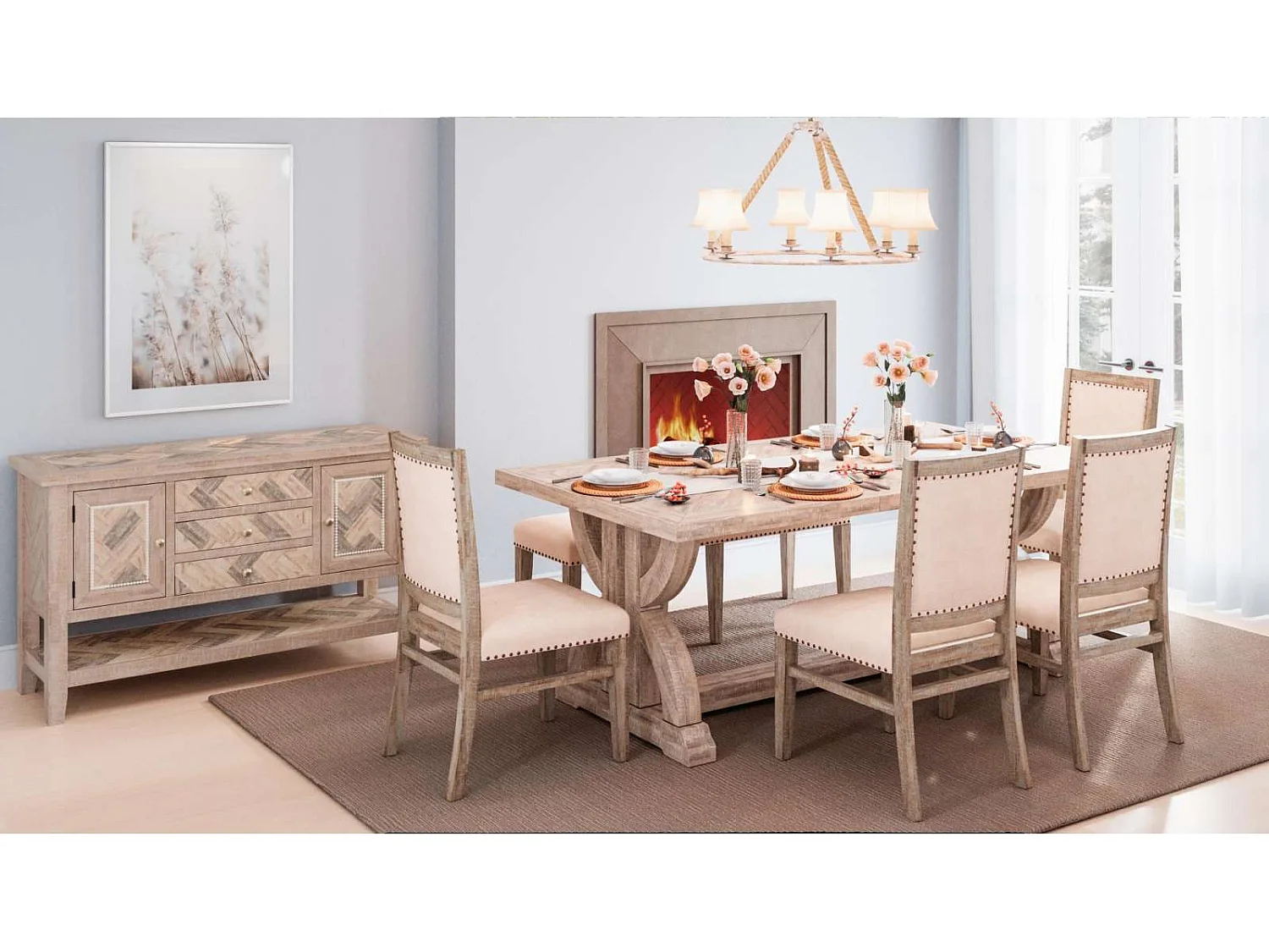 Silla 49.5x98x61 cm beige Avola AV1933-385