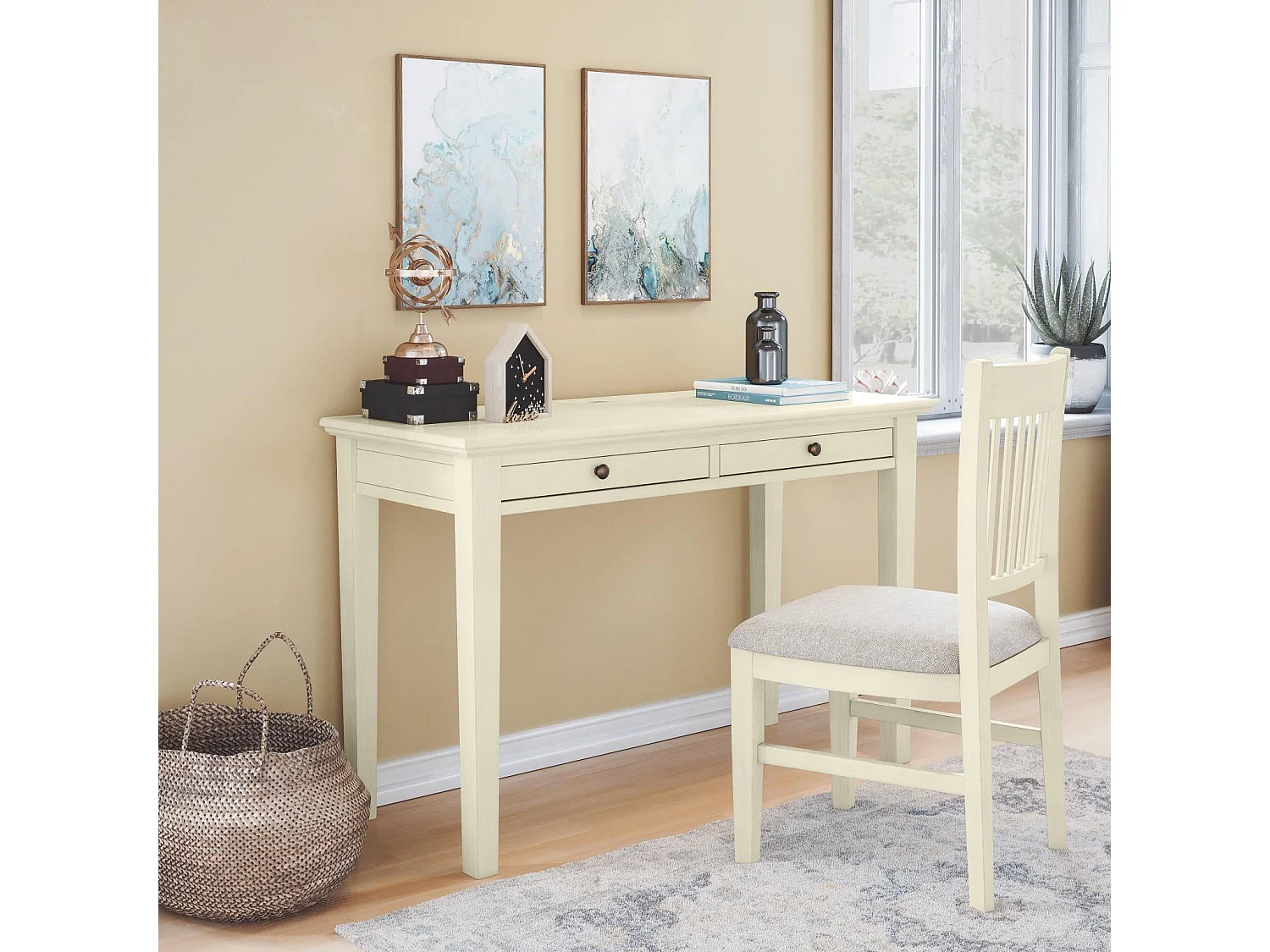 Chaise 46x94x53,5 cm Crème Avola av675-370