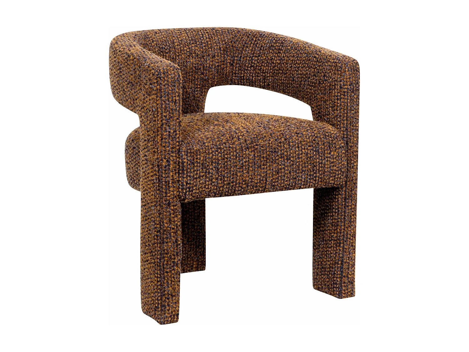 Chaise 62x75x58 cm bleu cannelle Leith LET71NC