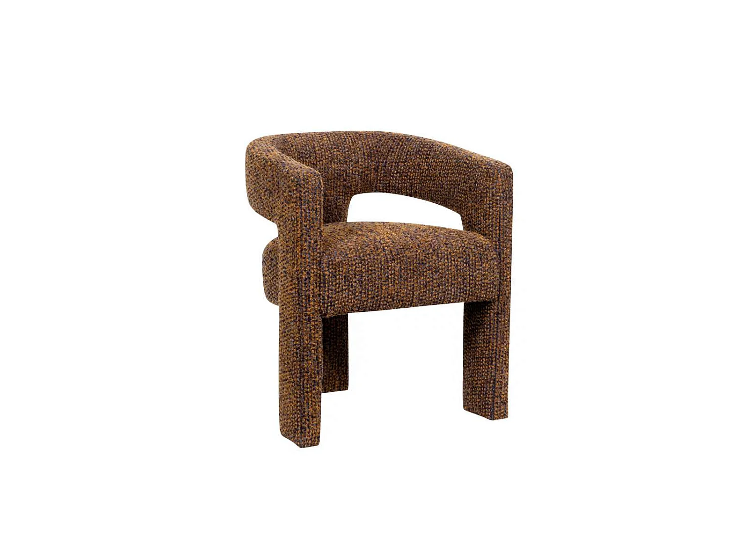 Chaise 62x75x58 cm bleu cannelle Leith LET71NC