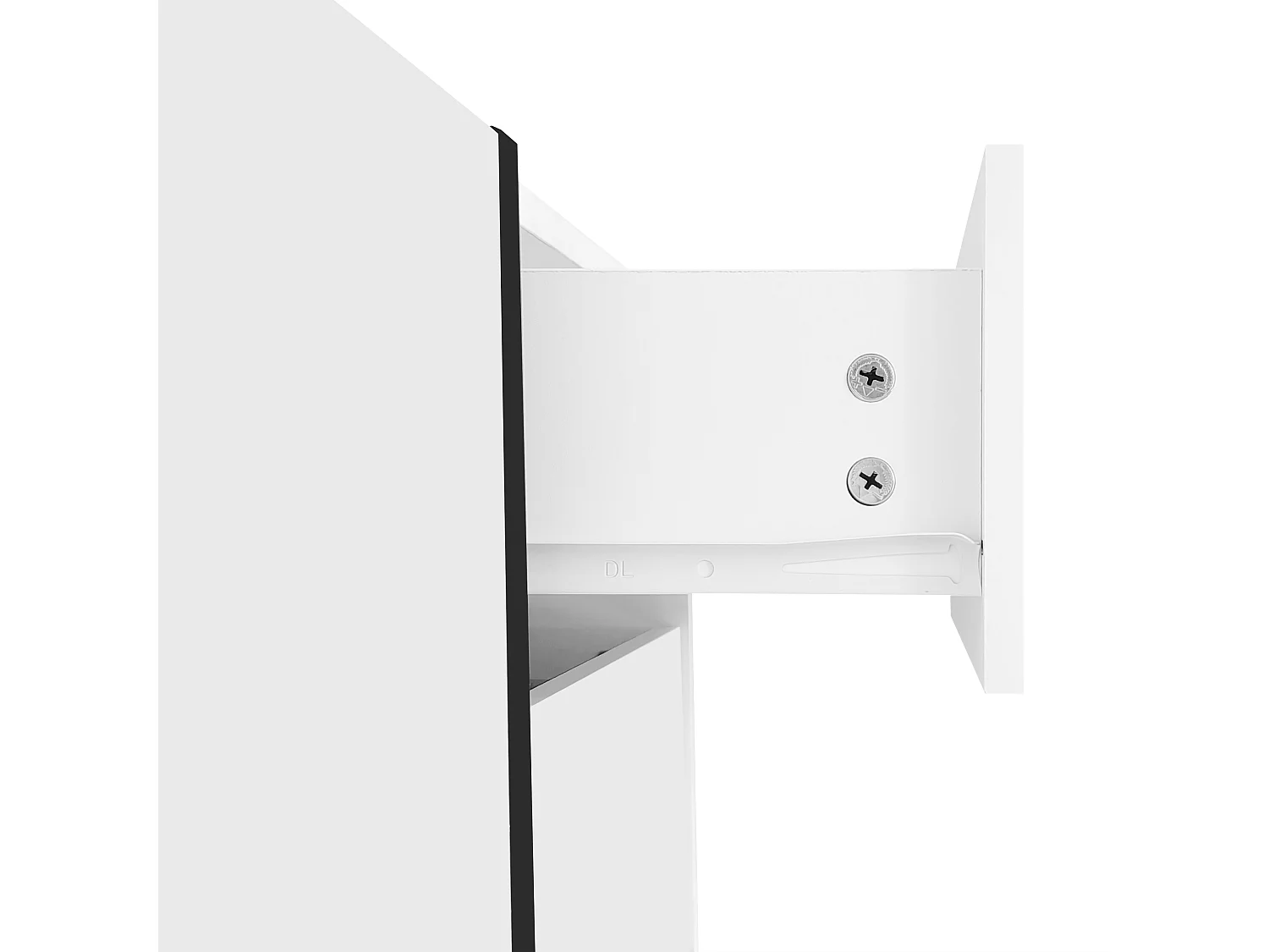 Móvel para TV com 4 portas e 1 gaveta, pés pretos, acabamento brilhante, branco