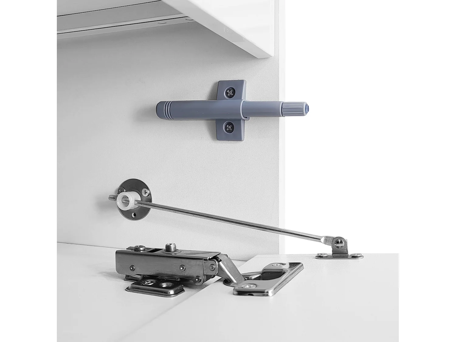 Móvel para TV com 4 portas e 1 gaveta, pés pretos, acabamento brilhante, branco