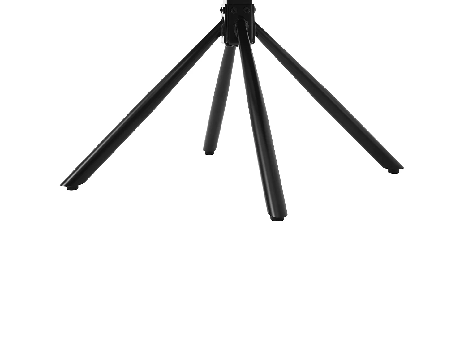 Lot de 6 chaises pivotant avec pieds en métal noir - Tissu velours - Gris