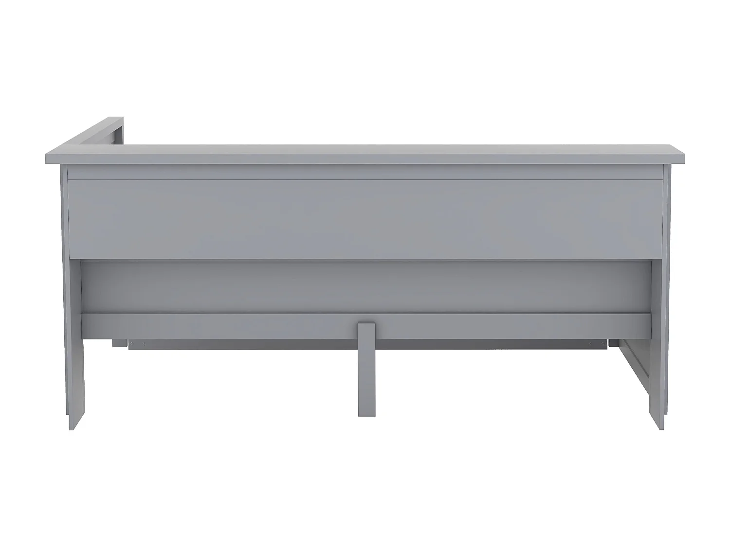 Daybed 90 x 200 cm met uitschuifbaar bed 90 x 190 cm - Met LED, USB en opbergruimte - Grijs