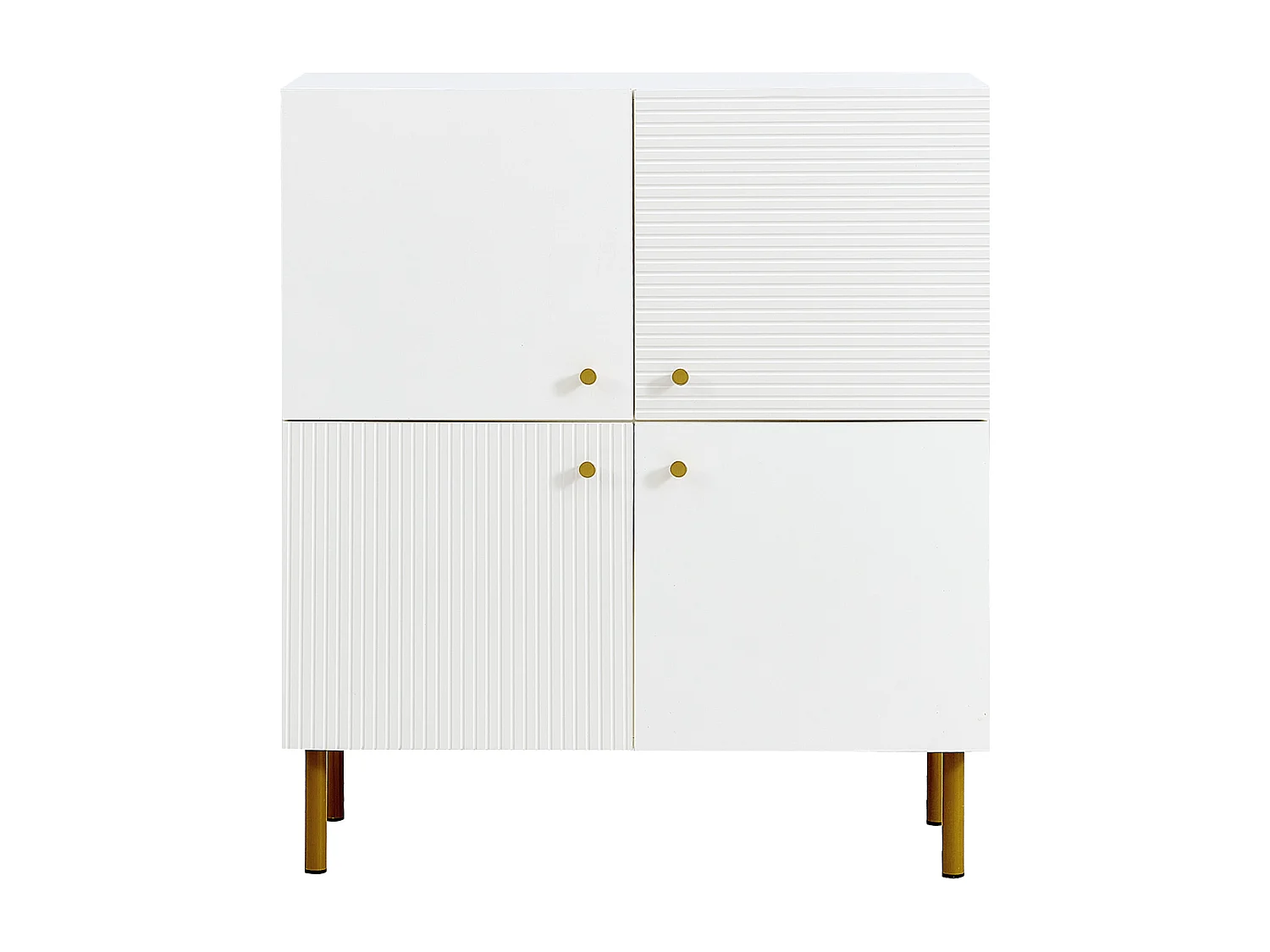 Buffet avec 2 portes - Conception de lignes - Blanc