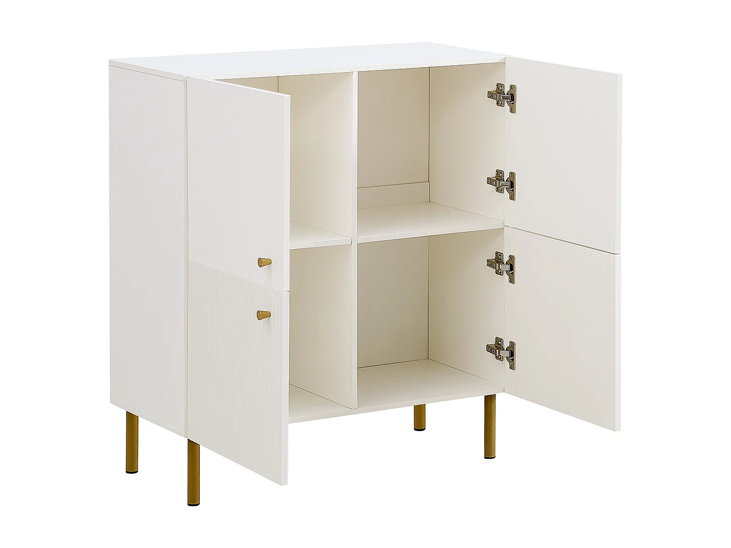Buffet avec 2 portes - Conception de lignes - Blanc