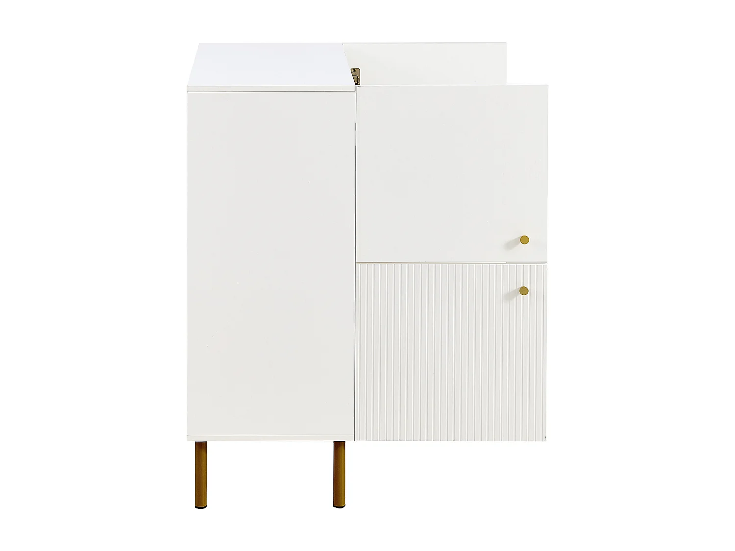 Buffet avec 2 portes - Conception de lignes - Blanc