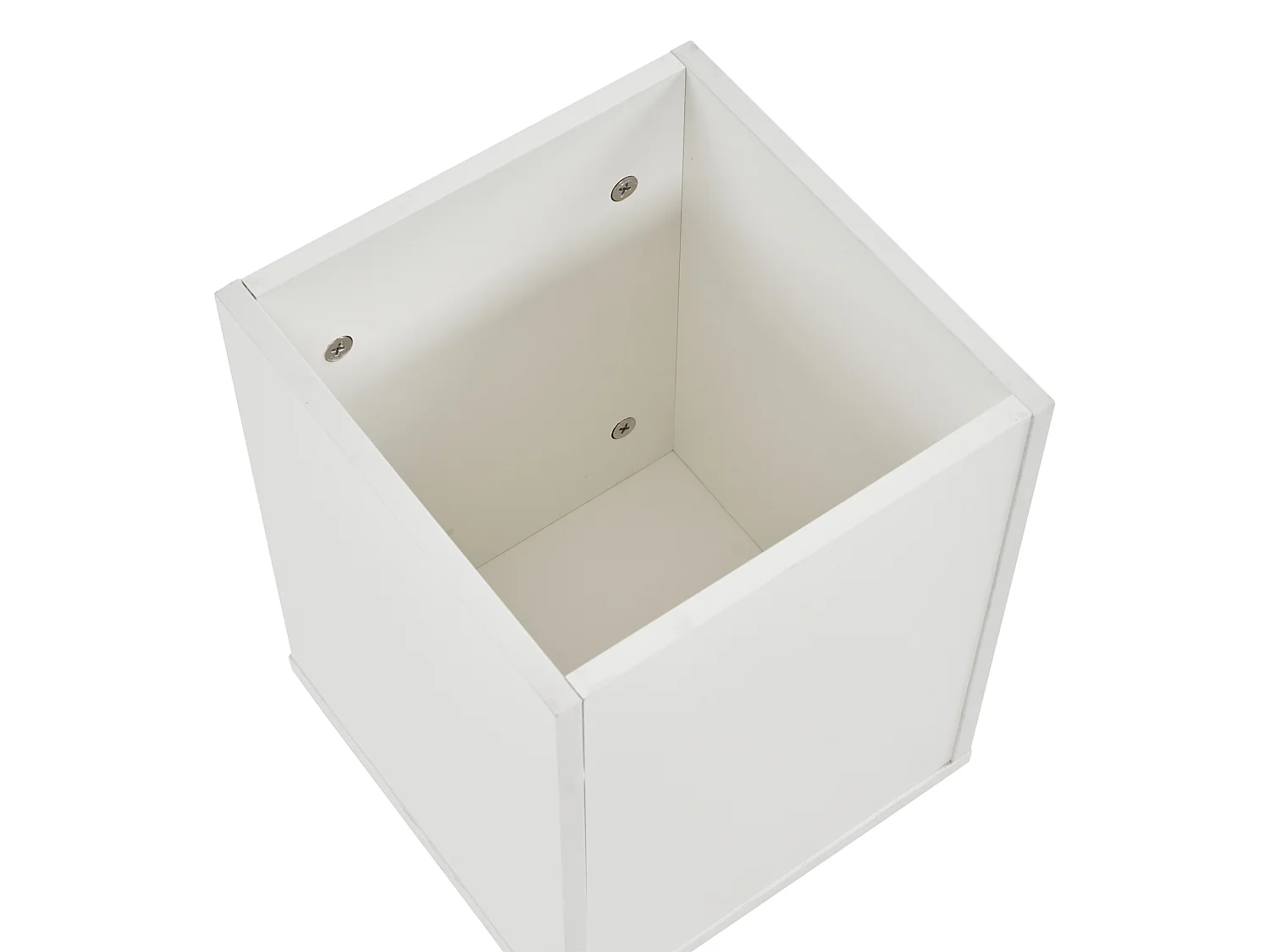 Table basse relevable avec 4 tabourets de rangement et 4 roulettes - Blanc