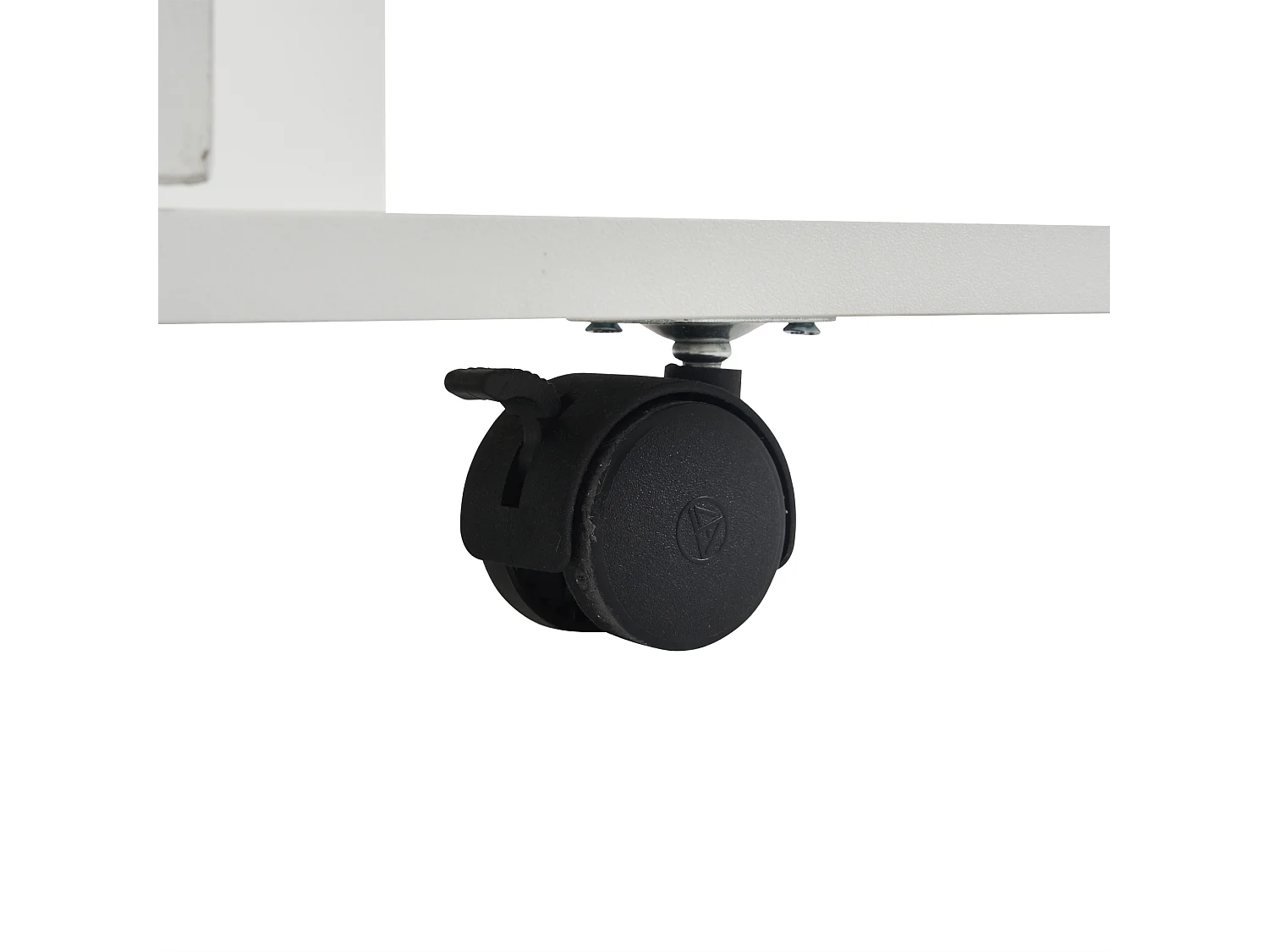 Table basse relevable avec 4 tabourets de rangement et 4 roulettes - Blanc
