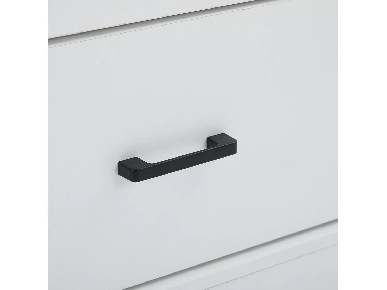 Vitrine avec porte, tiroir et LEDs de 16 couleurs - Blanc