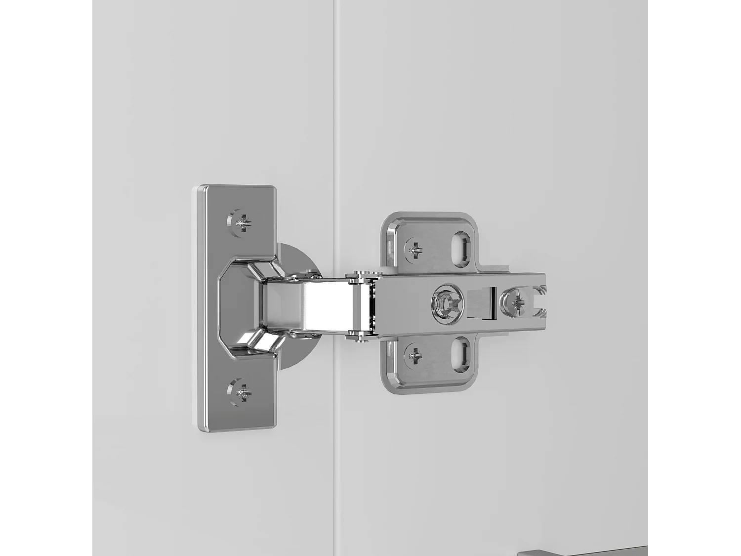 Vitrina con puertas de cristal e iluminación LED - estantes de cristal - Blanca 40 x 29 x 170 cm