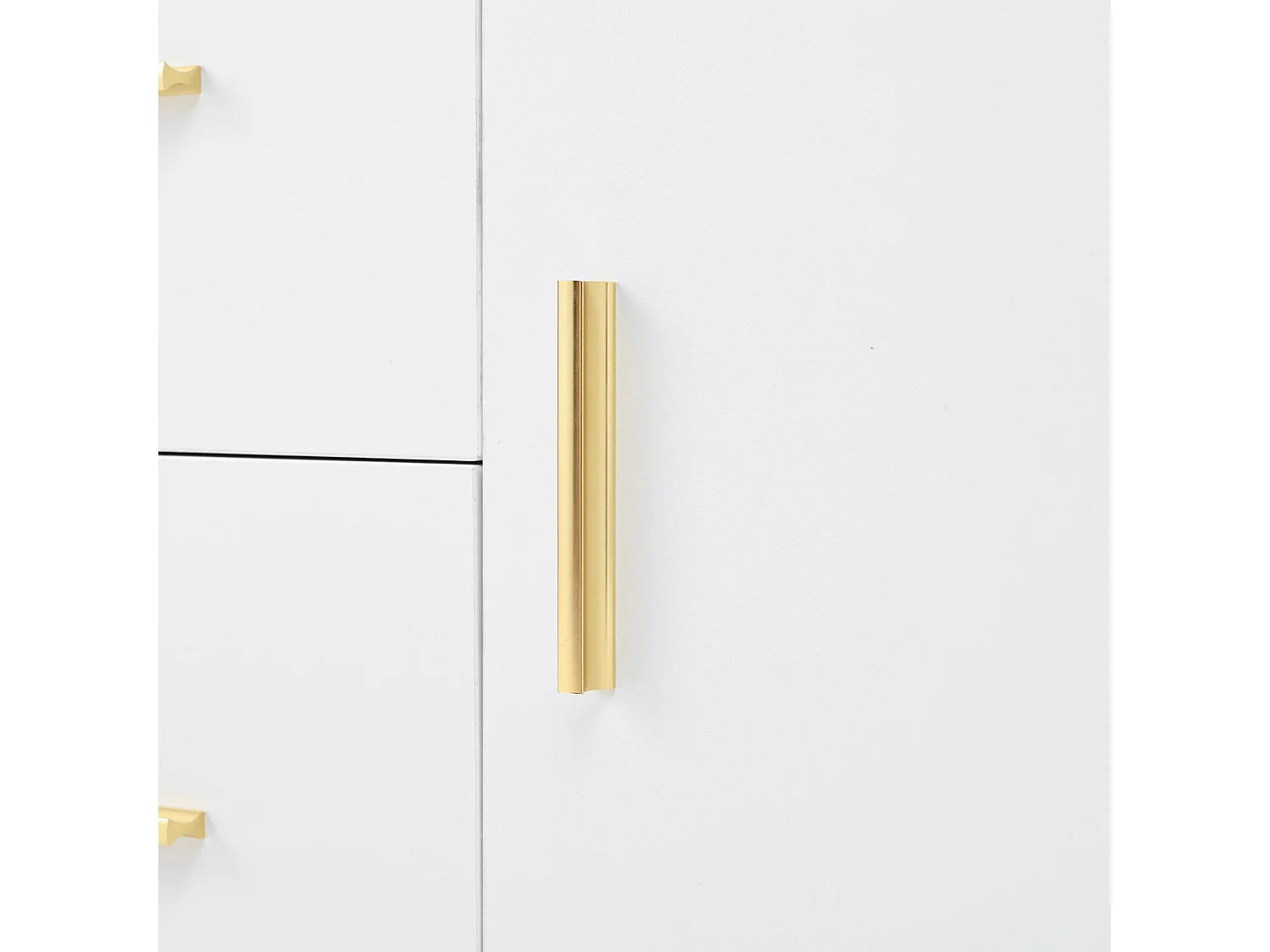 Vestiaire avec miroir, 2 tiroirs et 2 portes - Blanc 90 x 40 x 180 cm