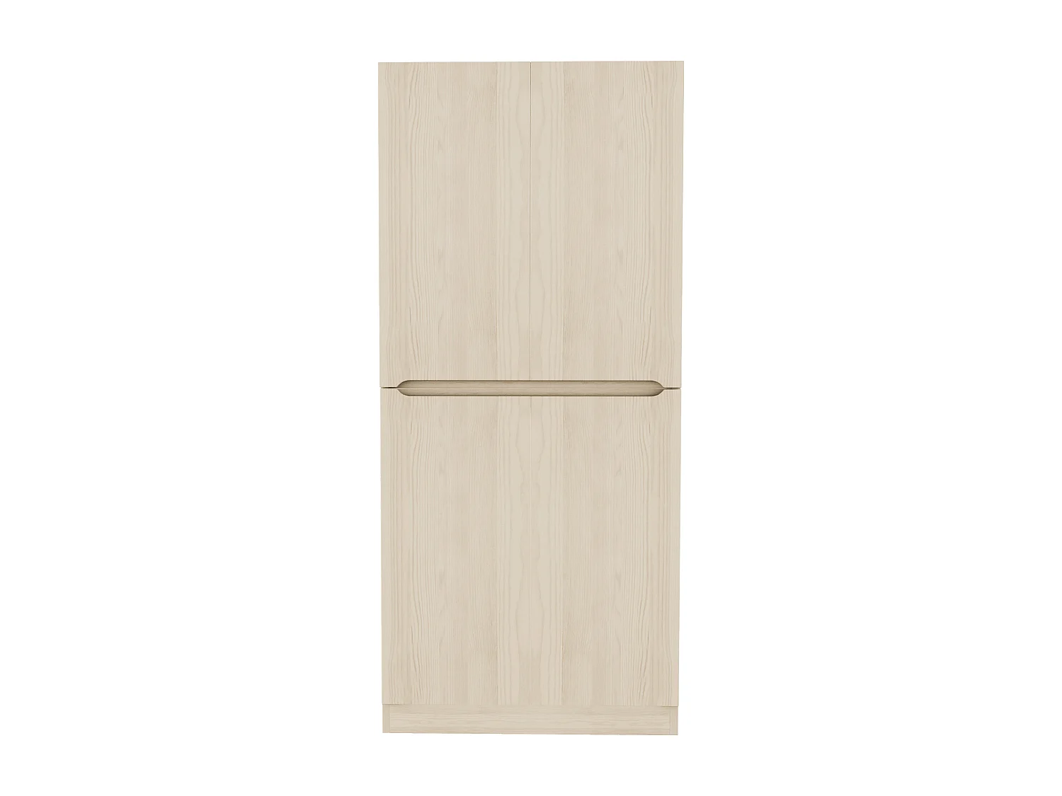 Armoire avec 2 portes - Bois - Couleur naturel 70x40x170 cm