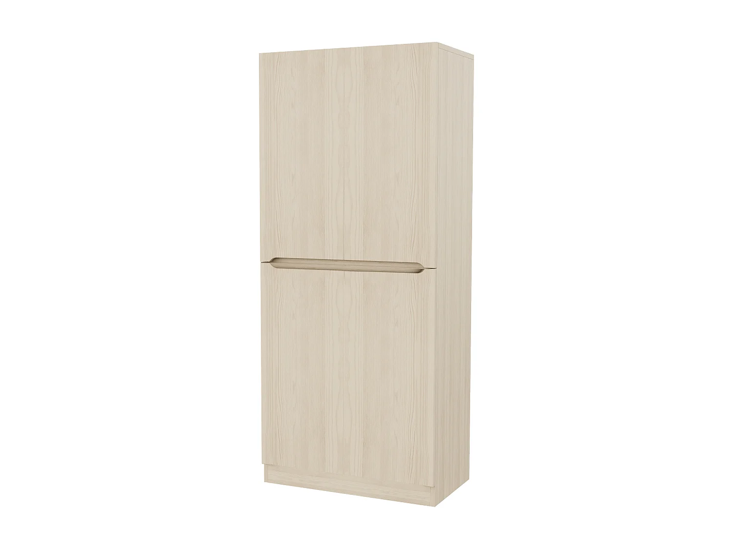 Armoire avec 2 portes - Bois - Couleur naturel 70x40x170 cm