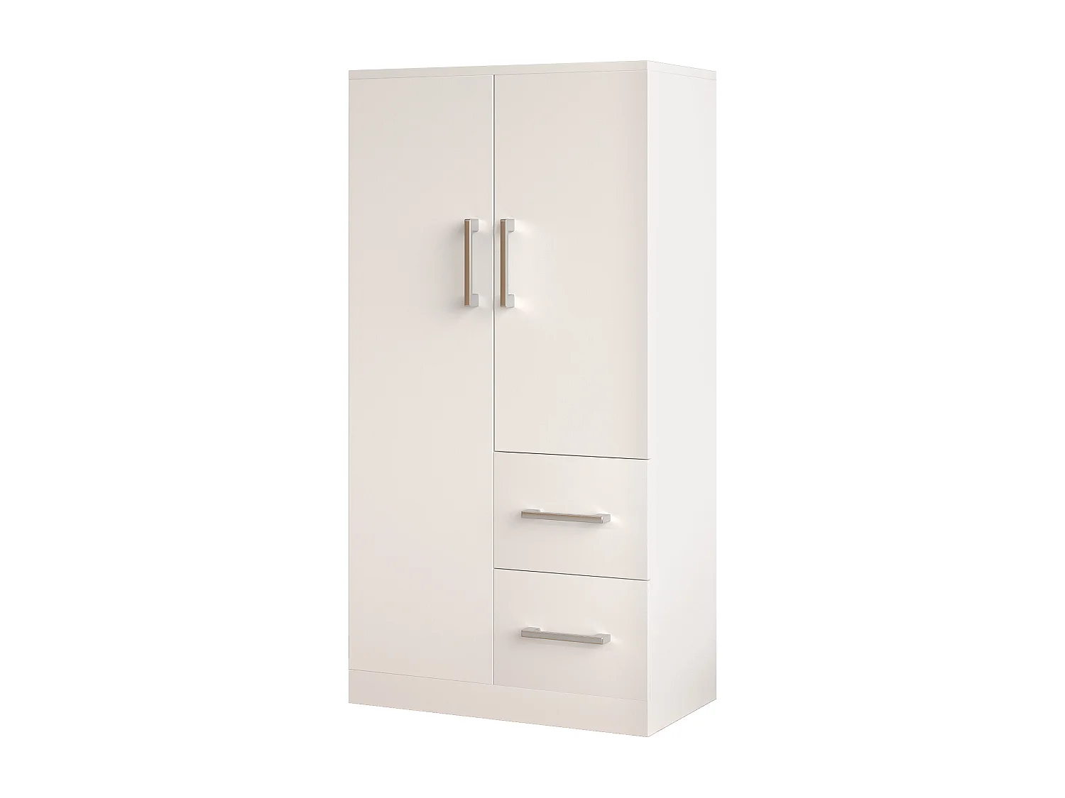 Armoire enfant avec 2 tiroirs et 2 portes - Bois blanc