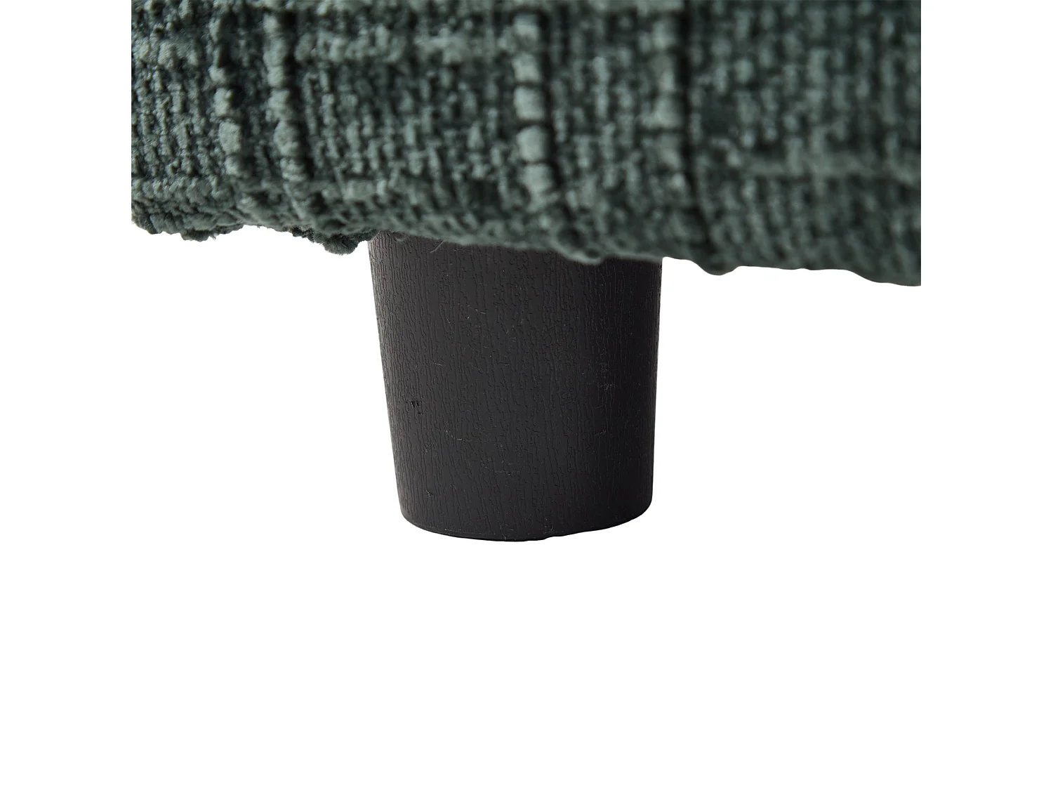 Canapé avec 2 poches latérales et rangement - Tissu chenille - Vert émeraude