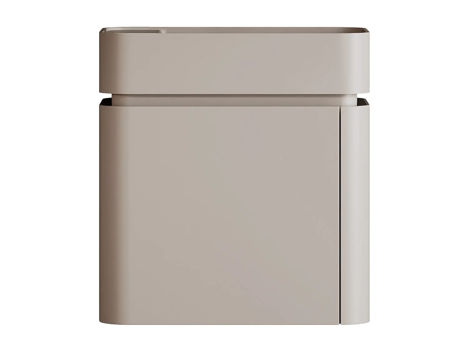 Meuble lave main suspendu avec vasque en résine - Beige mat - 45 x 25 x 48 cm - JONSA