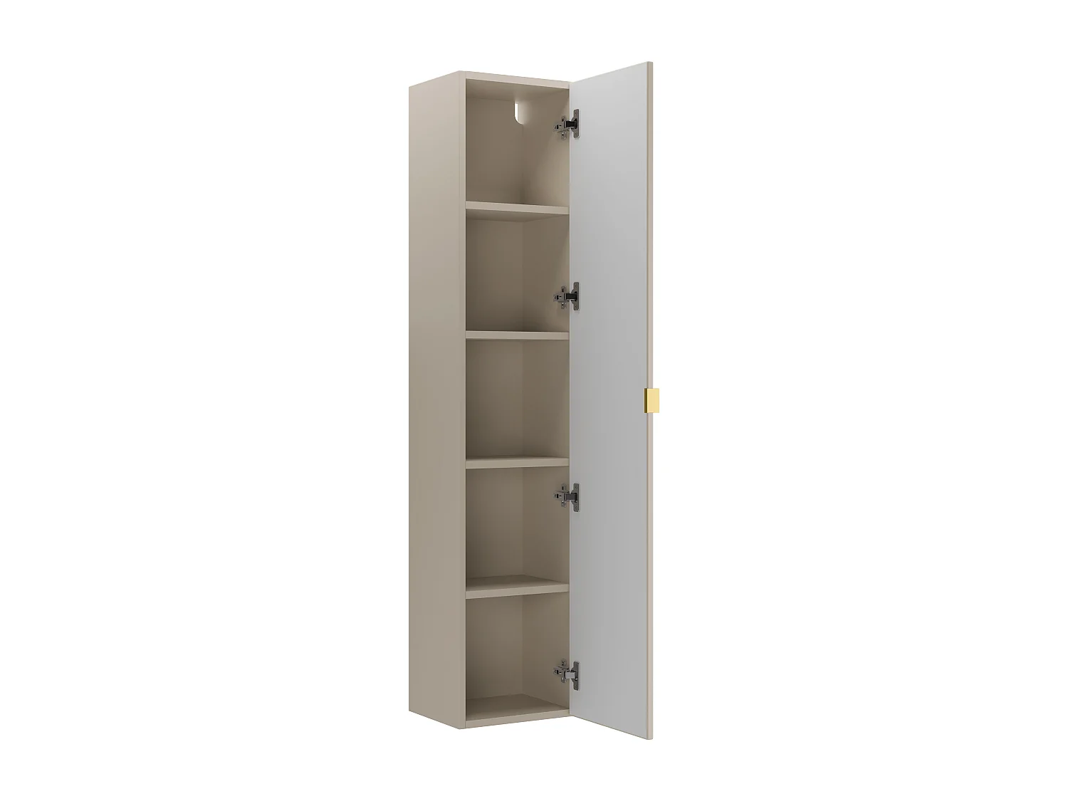 Colonne de salle de bain suspendu - Beige - H140 cm - ONDIL
