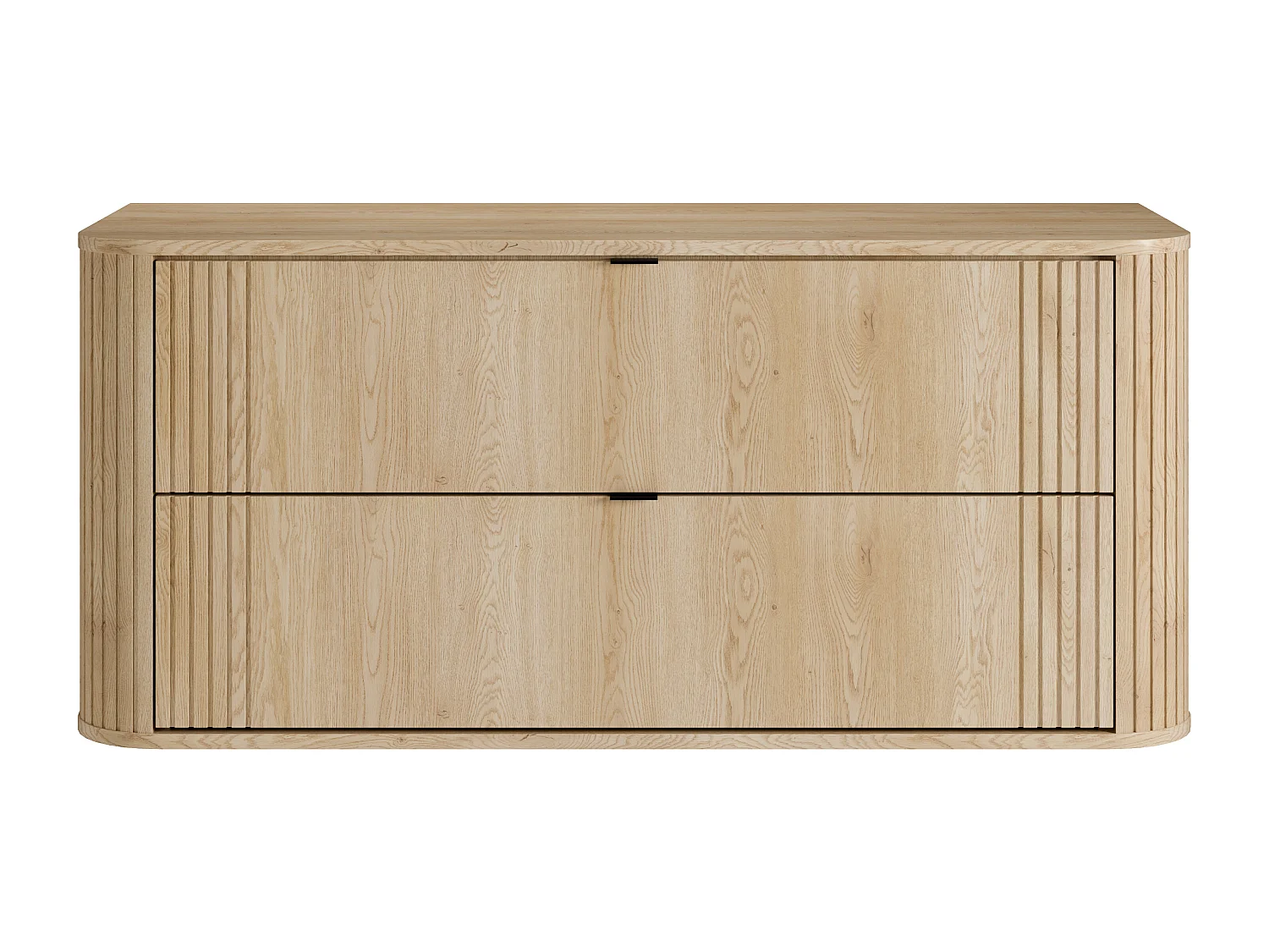 Hängender Waschtischunterschrank, helles Naturholz, 120 cm - FILOR