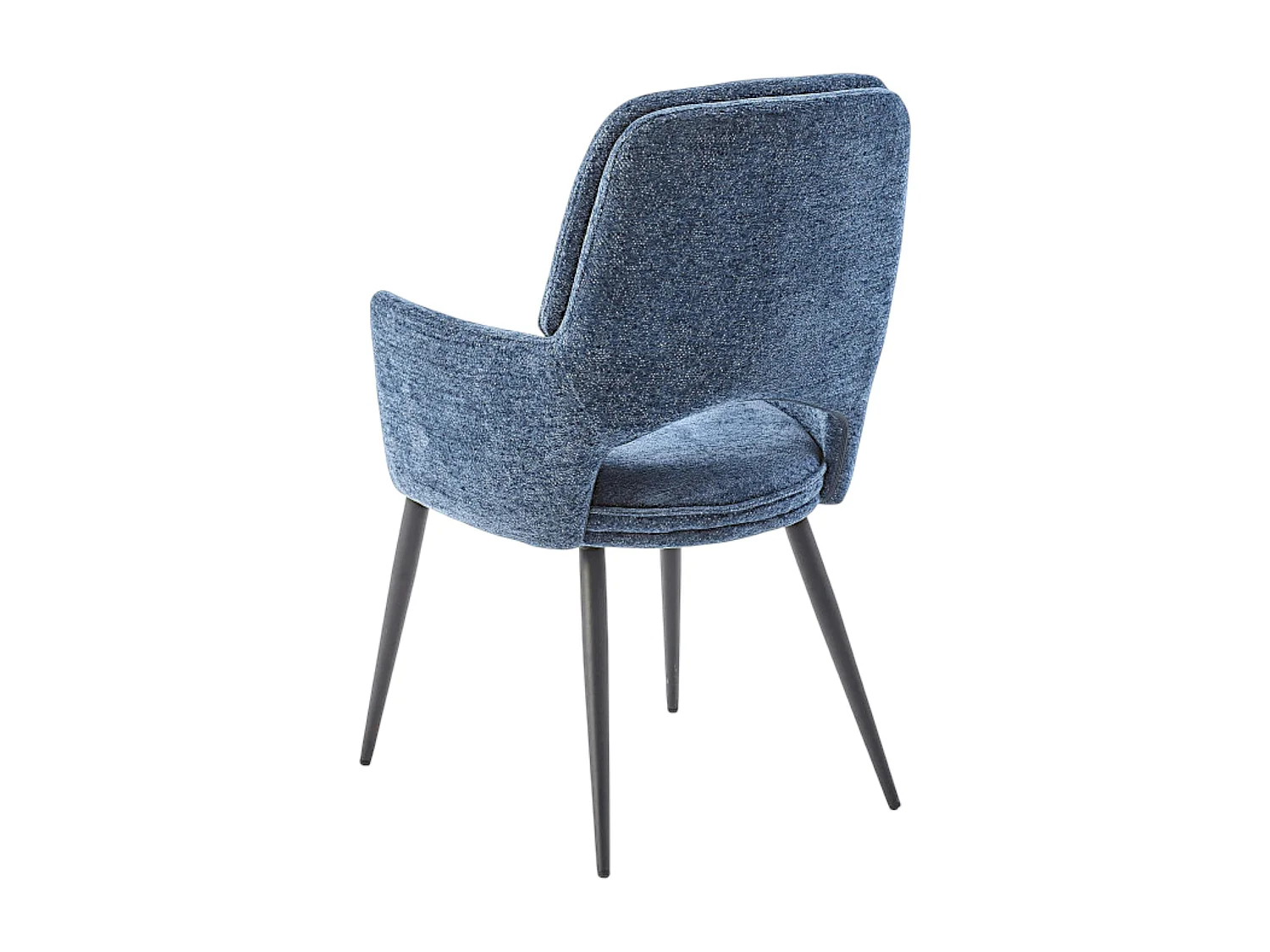Fauteuil de table bleu à dossier ouvert (lot de 2) LIGURIE