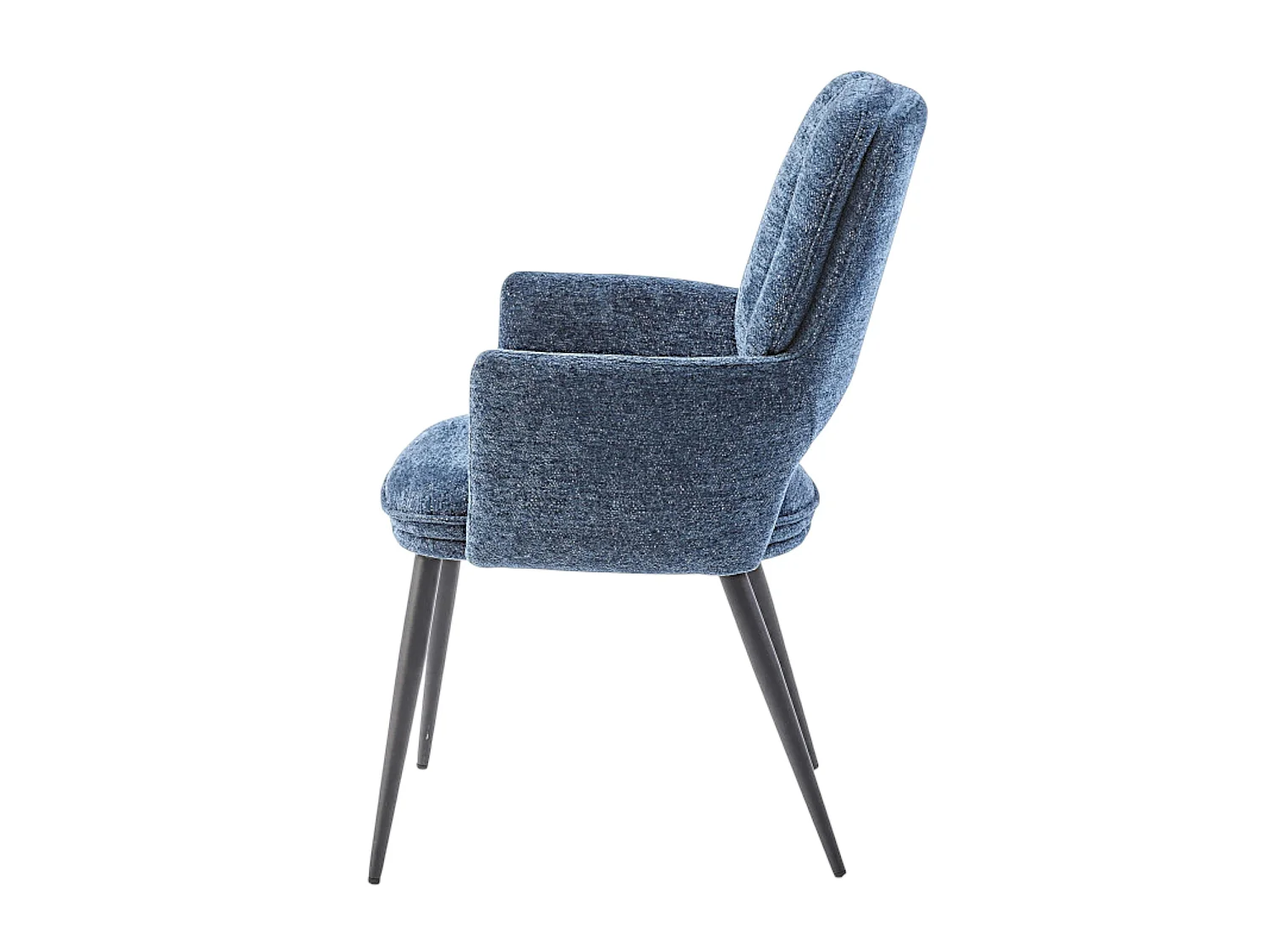 Fauteuil de table bleu à dossier ouvert (lot de 2) LIGURIE