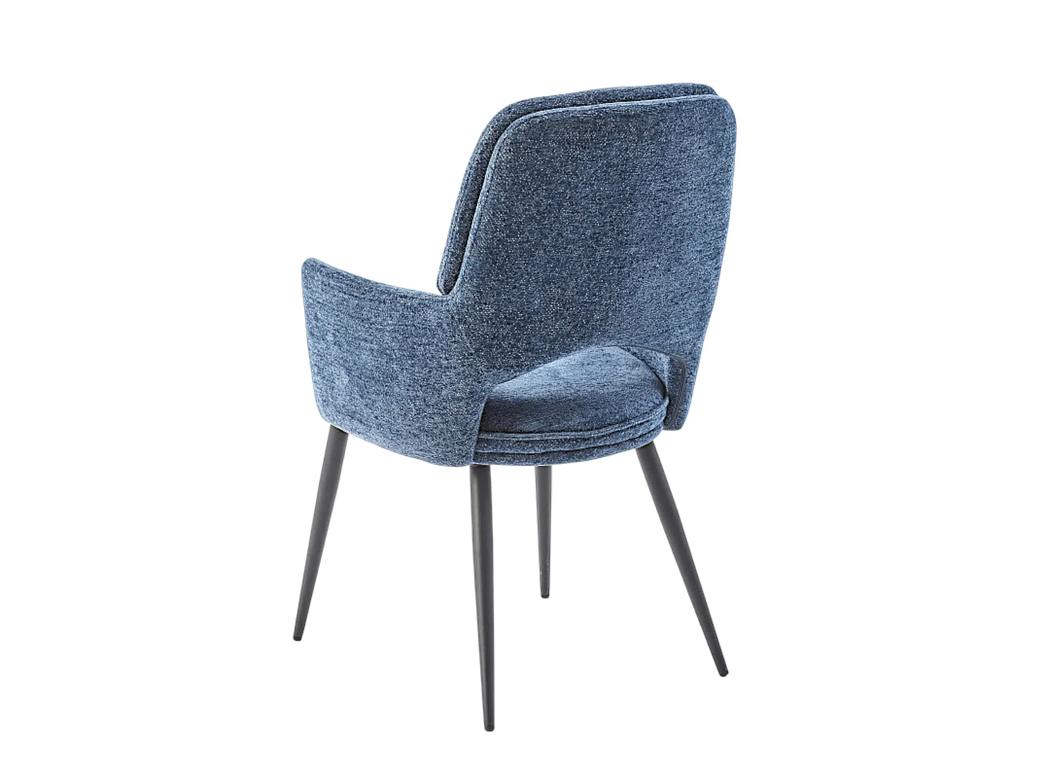 Fauteuil de table bleu à dossier ouvert (lot de 2) LIGURIE