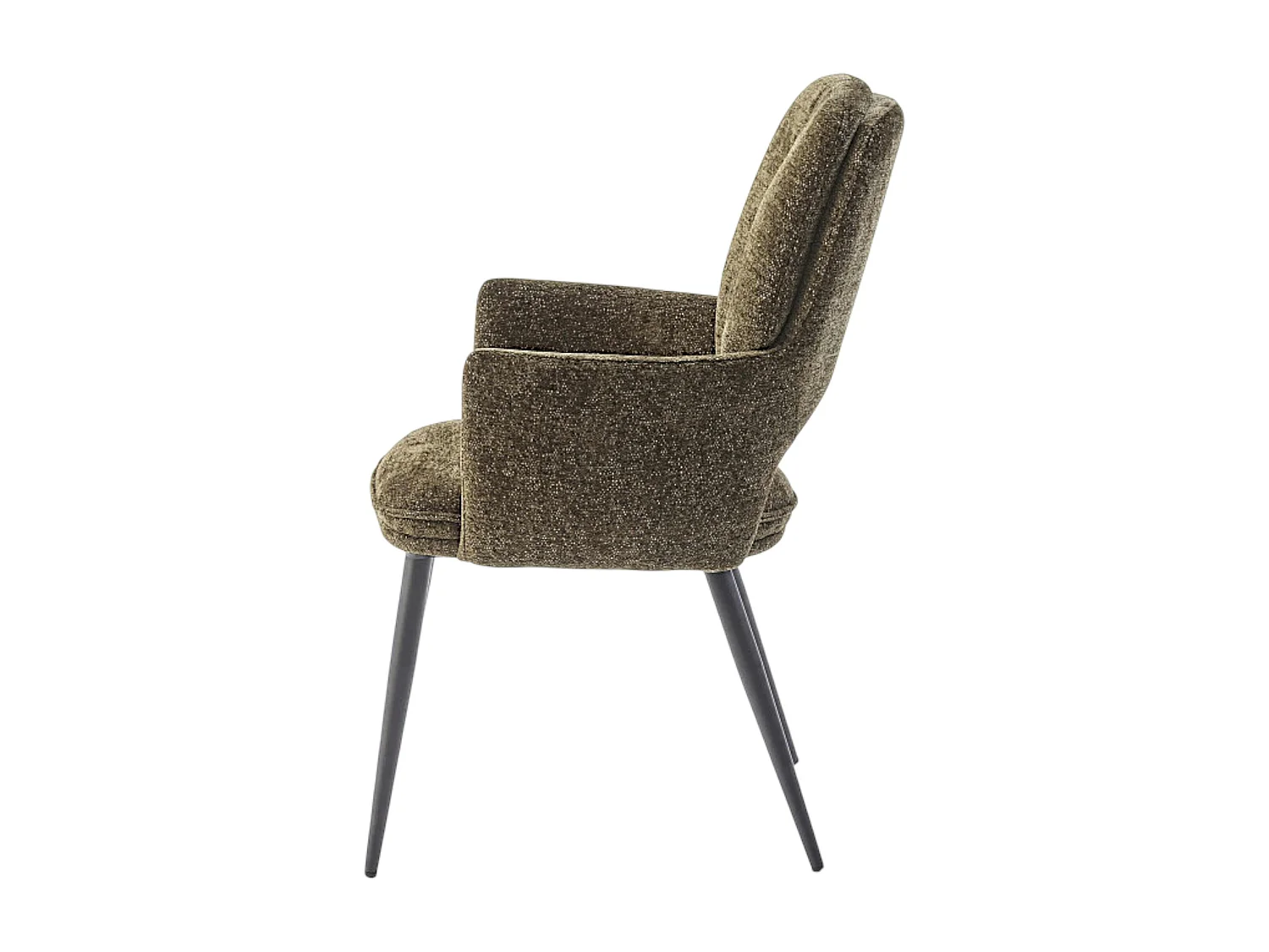 Fauteuil de table vert à dossier ouvert (lot de 2) LIGURIE